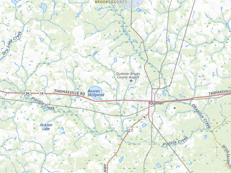 NEXRAD radar-signature map of the hail storm over Quitman, GA on Jul 8, 2026