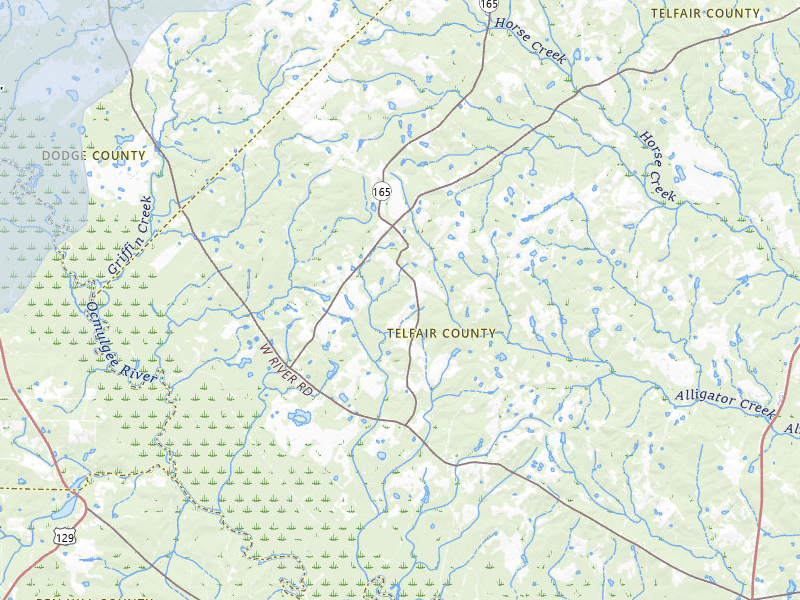 NEXRAD radar-signature map of the hail storm over Rhine, GA on Jul 9, 2026