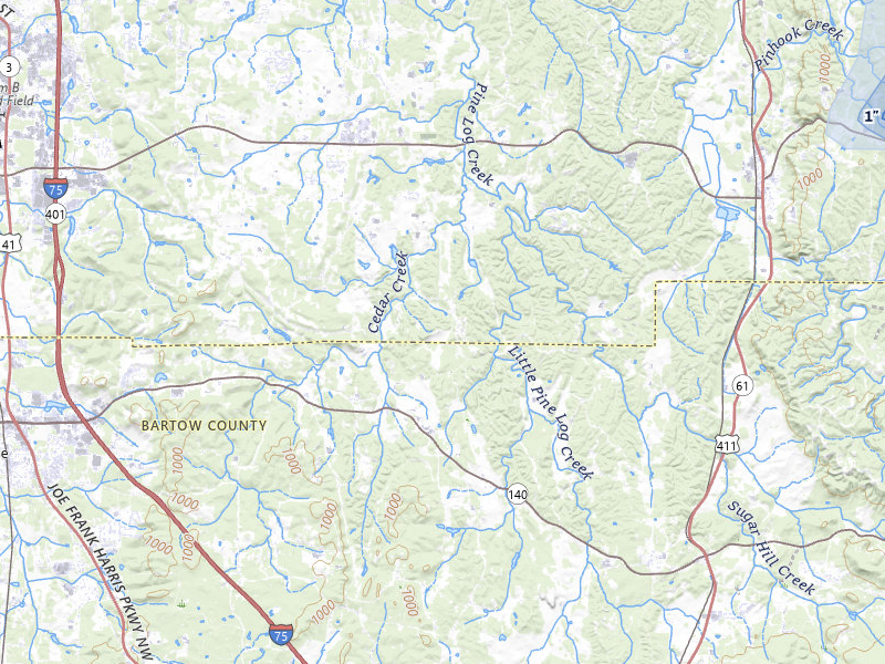 NEXRAD radar-signature map of the hail storm over Rydal, GA on Feb 26, 2026