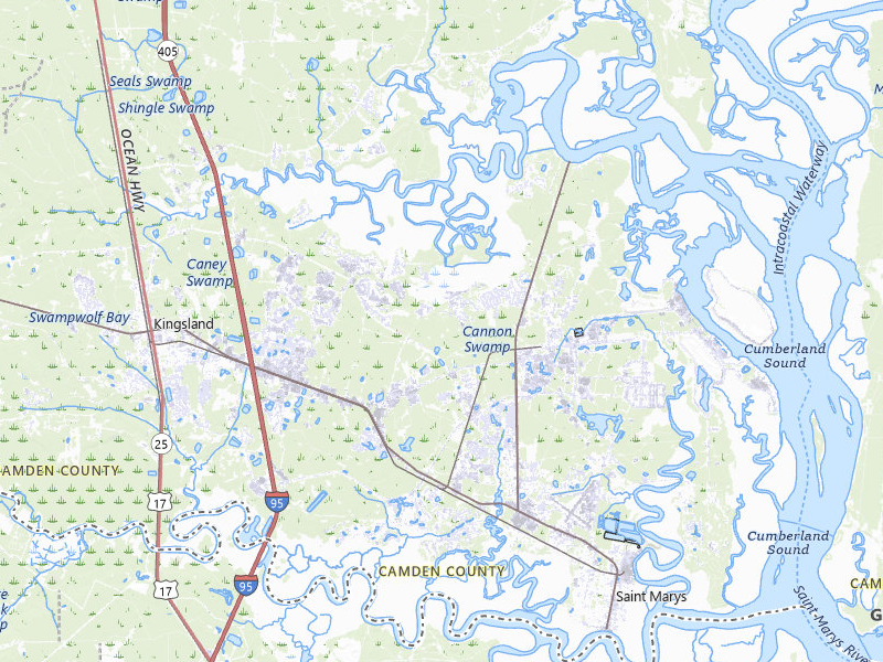 NEXRAD radar-signature map of the hail over Saint Marys, GA
