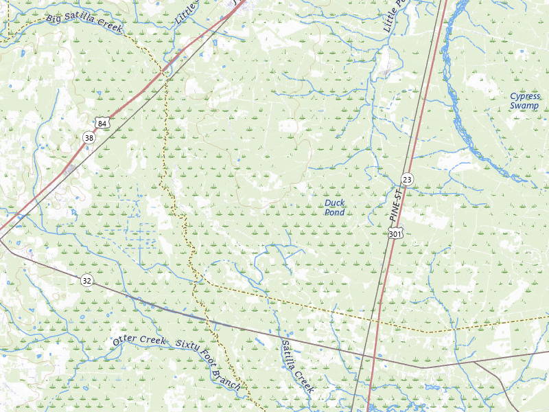 Radar-estimated hail-size map of the storm over Screven, GA