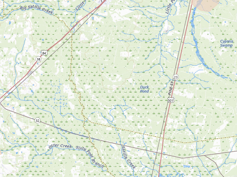 Radar-estimated hail-size map of the storm over Screven, GA on Jun 14, 2026