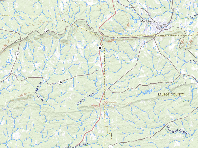 Radar-estimated hail-size map of the storm over Shiloh, GA on Mar 15, 2026