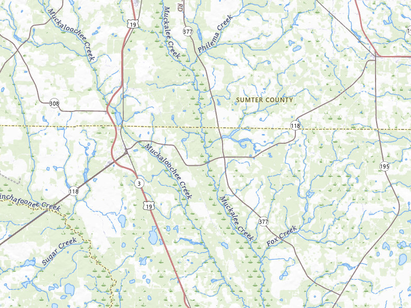 Radar-estimated hail-size map of the storm over Smithville, GA on Jul 25, 2026