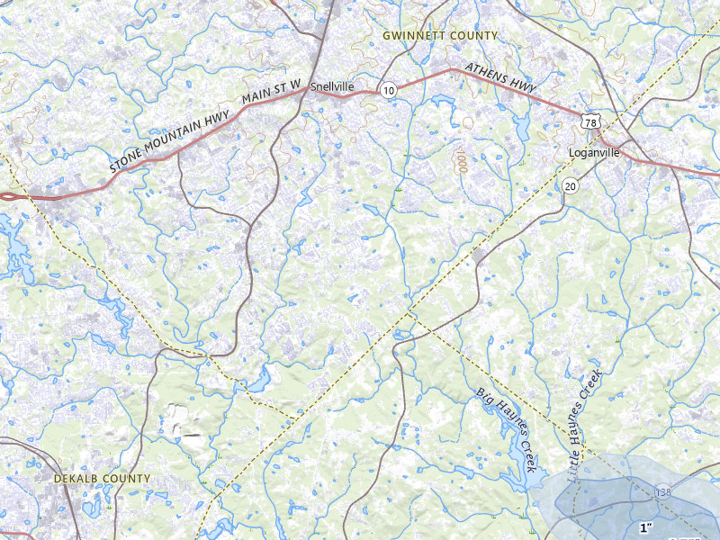 NEXRAD radar-signature map of the hail storm over Snellville, GA on Jul 11, 2026
