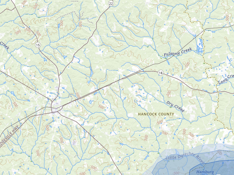 NEXRAD radar-signature map of the hail storm over Sparta, GA on Aug 11, 2026
