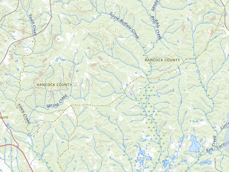 NEXRAD radar-signature map of the hail storm over Sparta, GA on Aug 16, 2026