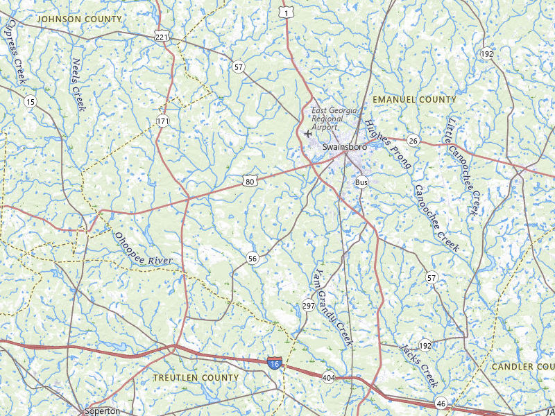 Radar-estimated hail-size map of the storm over Swainsboro, GA on Jul 12, 2026