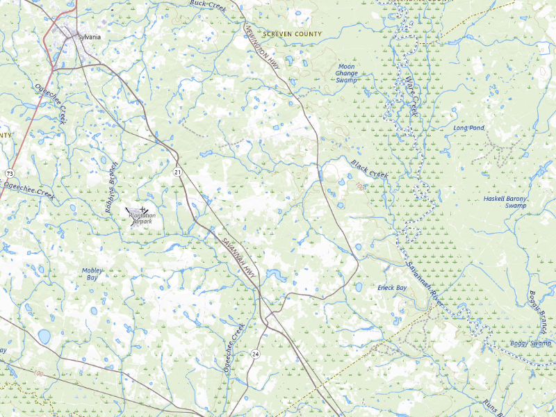 NEXRAD radar-signature map of the hail storm over Sylvania, GA on Sep 6, 2026