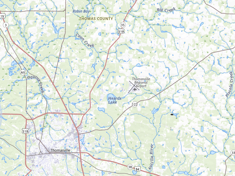 NEXRAD radar-signature map of the hail storm over Thomasville, GA on Jul 29, 2026