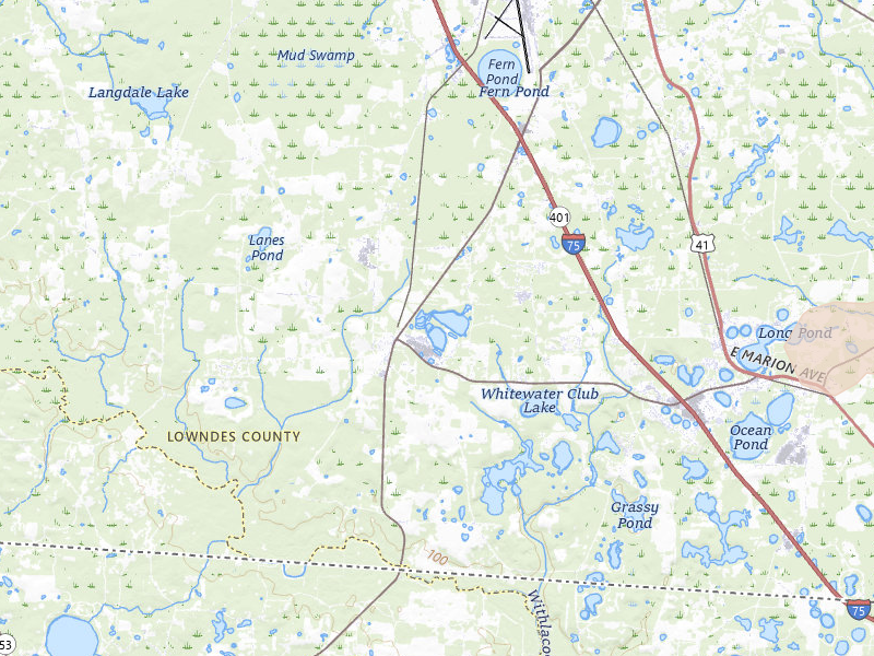 Radar-estimated hail-size map of the storm over Valdosta, GA on Jul 7, 2026