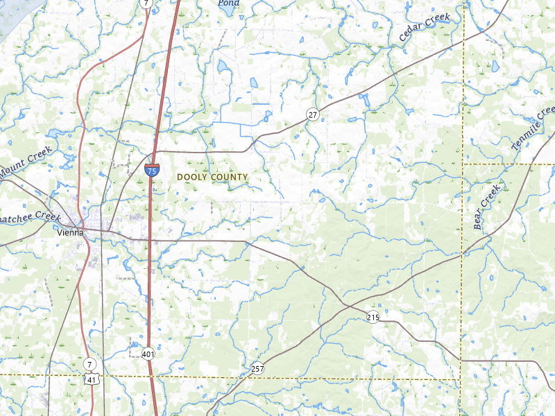 NEXRAD radar-signature map of the hail storm over Vienna, GA on Jul 9, 2026