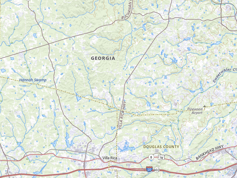 NEXRAD radar-signature map of the hail storm over Villa Rica, GA on Jul 11, 2026