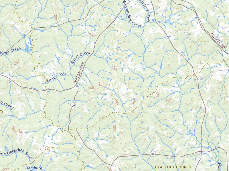 NEXRAD radar-signature map of the hail storm over Warrenton, GA on Jul 10, 2026