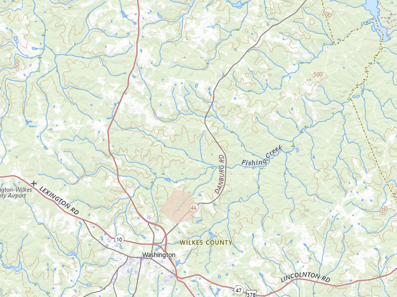 Radar-estimated hail-size map of the storm over Washington, GA on Aug 21, 2026