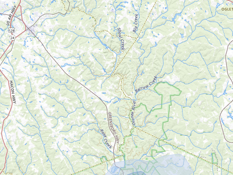 NEXRAD radar-signature map of the hail storm over Watkinsville, GA on Jul 10, 2026