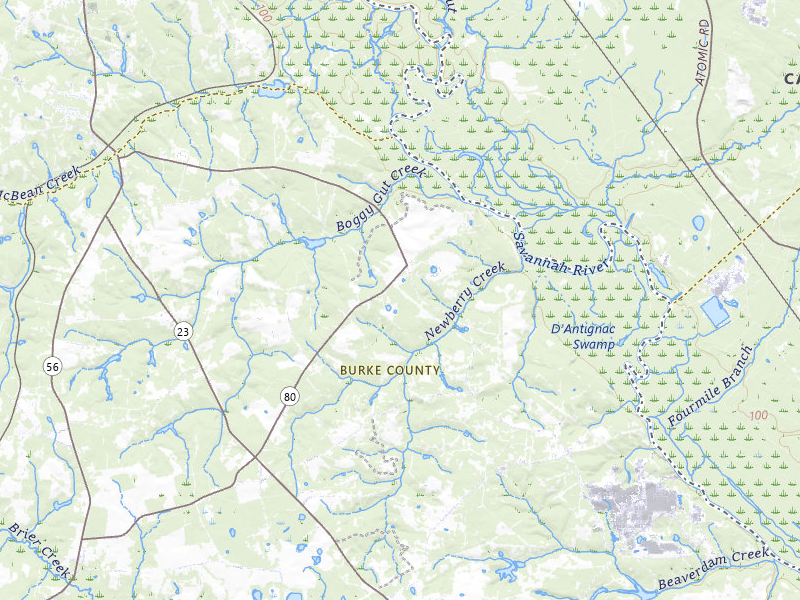 NEXRAD radar-signature map of the hail storm over Waynesboro, GA on Jul 5, 2026