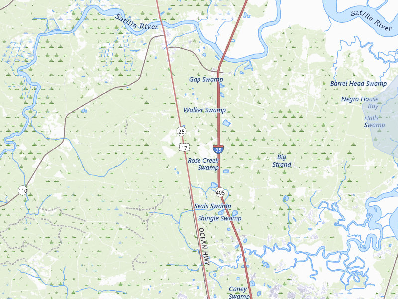 NEXRAD radar-signature map of the hail storm over Woodbine, GA on Jul 12, 2026