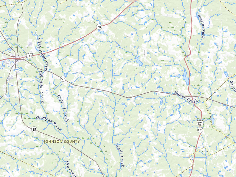 Radar-estimated hail-size map of the storm over Wrightsville, GA on Jul 5, 2026