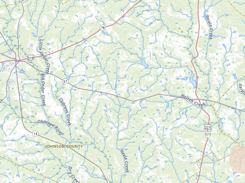 Radar-estimated hail-size map of the storm over Wrightsville, GA on Jul 17, 2026