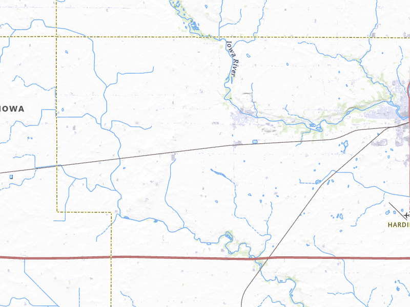 NEXRAD radar-signature map of the hail storm over Alden, IA on Apr 3, 2026