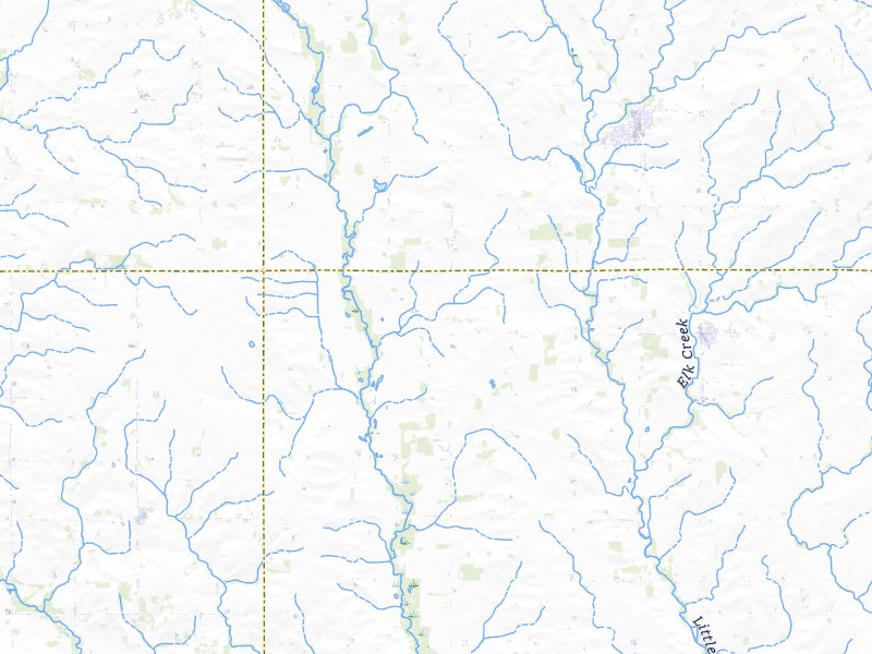 Radar-estimated hail-size map of the storm over Alta Vista, IA on Jul 1, 2026