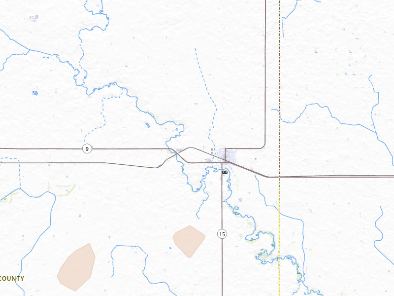 Radar-estimated hail-size map of the storm over Armstrong, IA on Jun 29, 2026