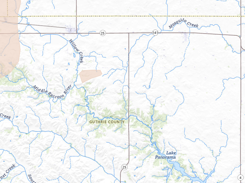 Radar-estimated hail-size map of the storm over Bayard, IA