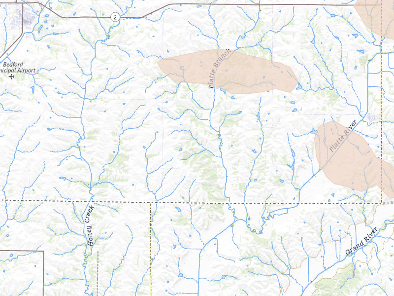 Radar-estimated hail-size map of the storm over Blockton, IA