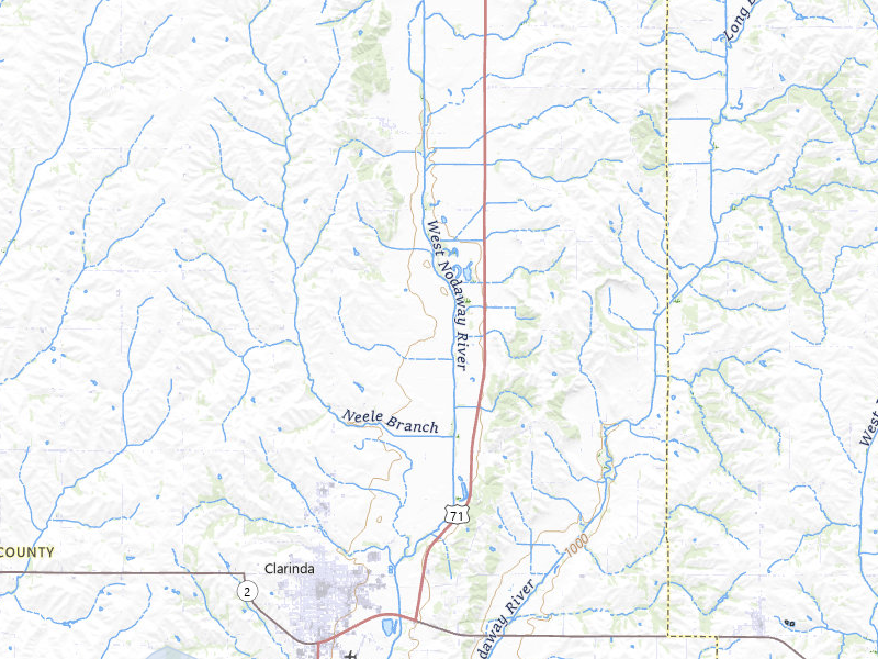 NEXRAD radar-signature map of the hail storm over Clarinda, IA on Aug 9, 2026