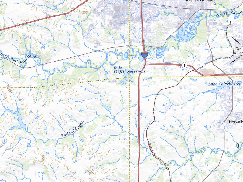 Radar-estimated hail-size map of the storm over Cumming, IA on Apr 17, 2026