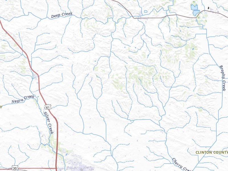 NEXRAD radar-signature map of the hail storm over De Witt, IA on Mar 30, 2026