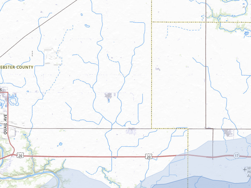 NEXRAD radar-signature map of the hail storm over Duncombe, IA on May 15, 2026