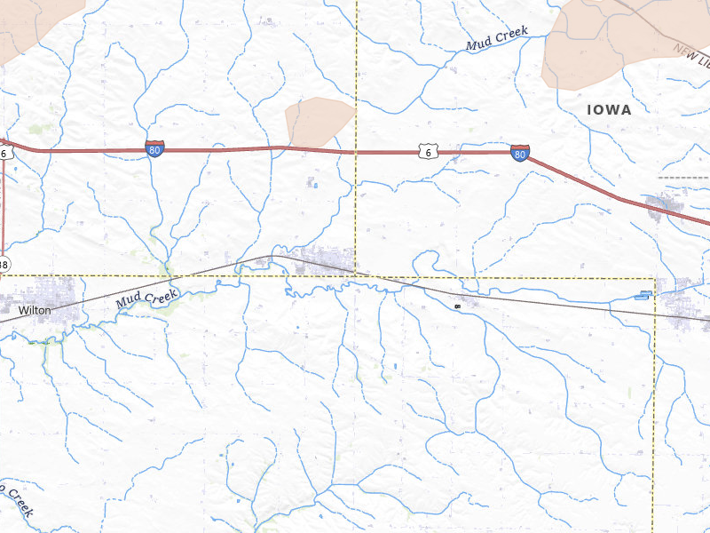 Radar-estimated hail-size map of the storm over Durant, IA on Mar 10, 2026
