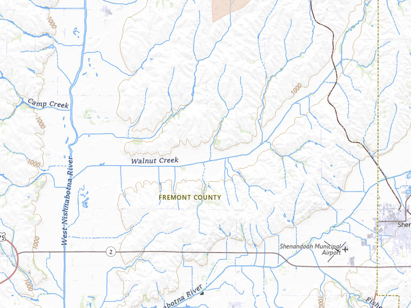 Radar-estimated hail-size map of the storm over Farragut, IA on Mar 6, 2026