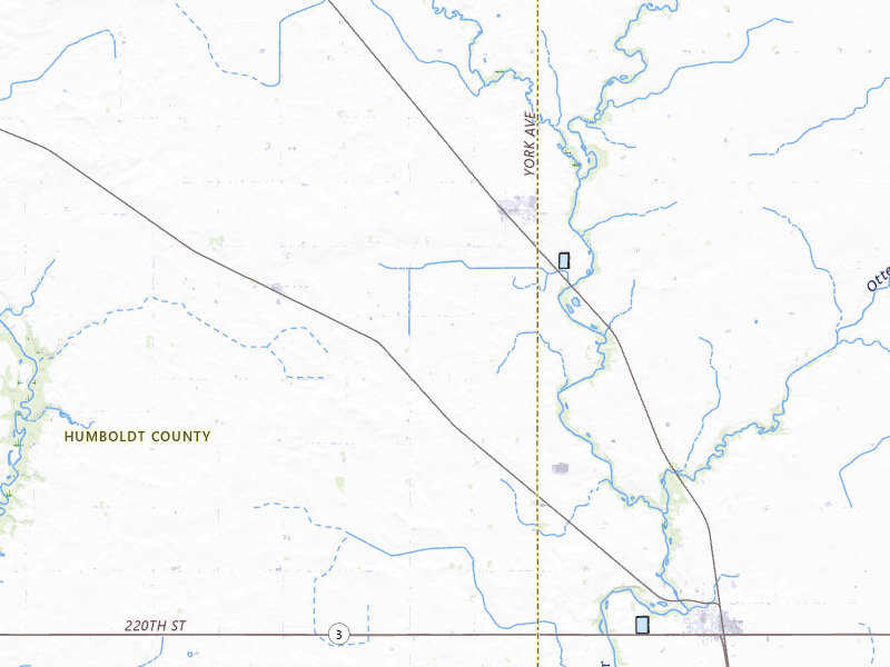 Radar-estimated hail-size map of the storm over Goldfield, IA on Apr 23, 2026