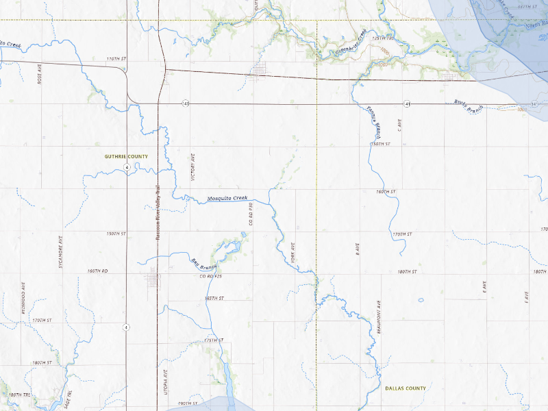 NEXRAD radar-signature map of the hail storm over Jamaica, IA on Aug 8, 2026