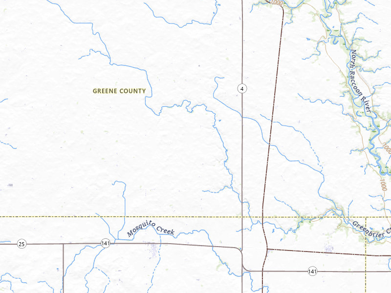 Radar-estimated hail-size map of the storm over Jefferson, IA