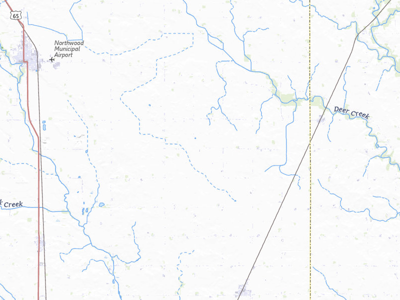 Radar-estimated hail-size map of the storm over Kensett, IA on May 26, 2026