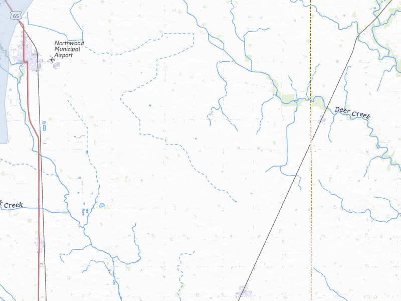 NEXRAD radar-signature map of the hail over Kensett, IA