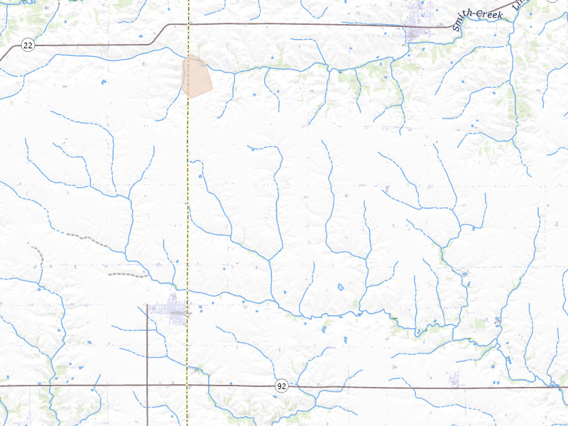 Radar-estimated hail-size map of the storm over Keota, IA on Aug 13, 2026