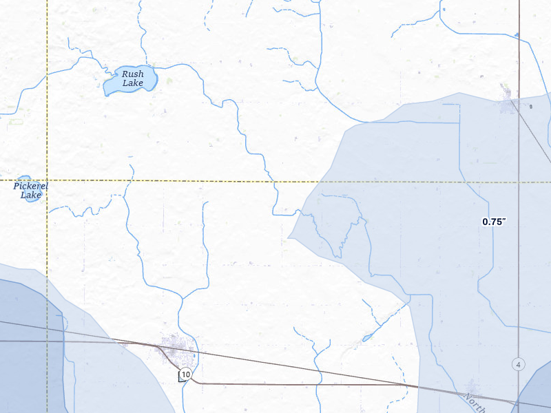 NEXRAD radar-signature map of the hail storm over Laurens, IA on May 15, 2026