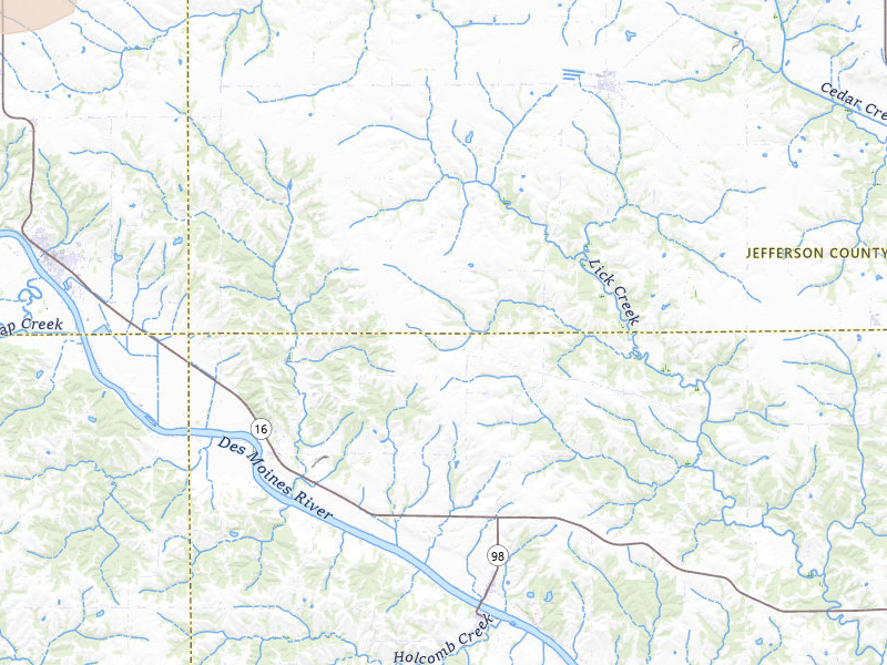 Radar-estimated hail-size map of the storm over Libertyville, IA on Apr 23, 2026