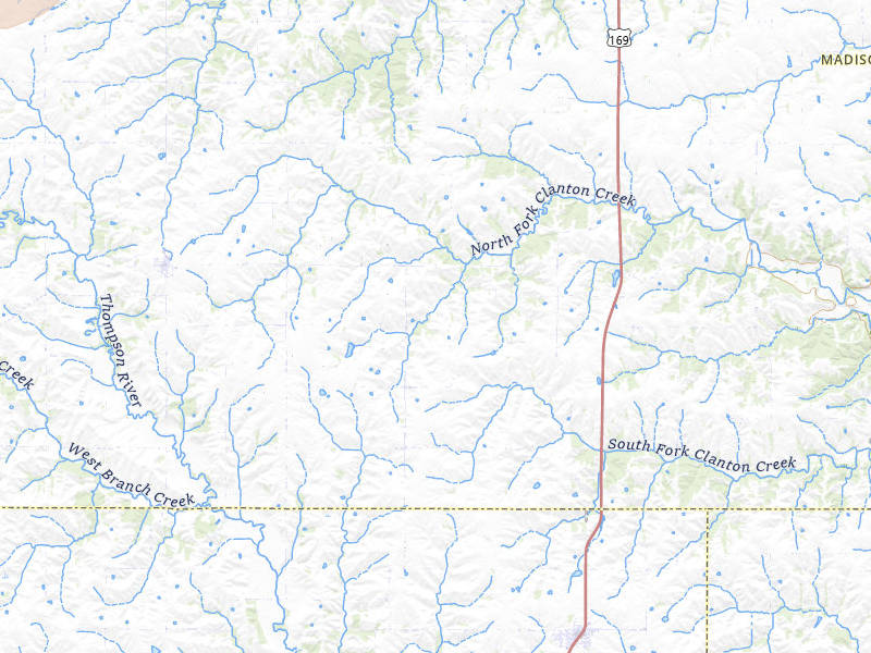 Radar-estimated hail-size map of the storm over Lorimor, IA on Apr 17, 2026