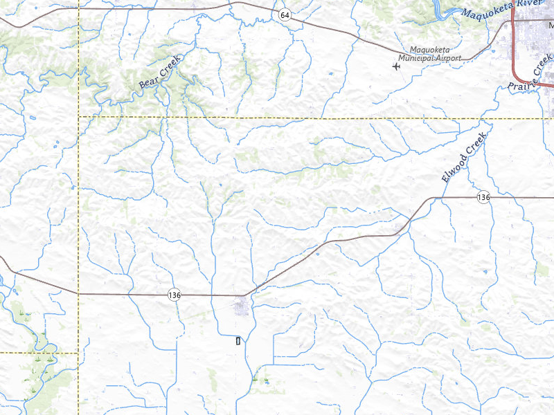 Radar-estimated hail-size map of the storm over Lost Nation, IA
