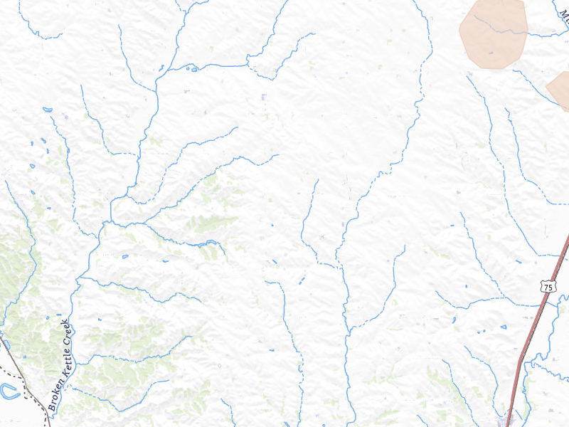 Radar-estimated hail-size map of the storm over Merrill, IA on Jul 25, 2026