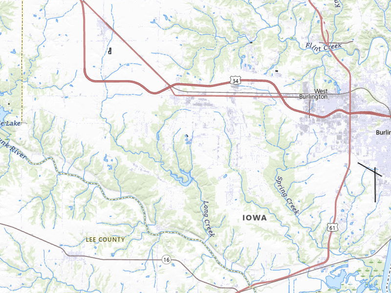 Radar-estimated hail-size map of the storm over Middletown, IA on Apr 17, 2026