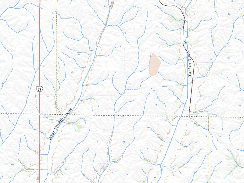 Radar-estimated hail-size map of the storm over Northboro, IA on Jun 30, 2026