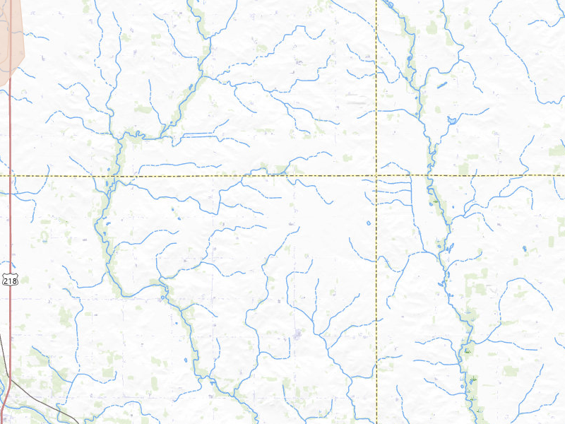 Radar-estimated hail-size map of the storm over Orchard, IA on Jul 1, 2026
