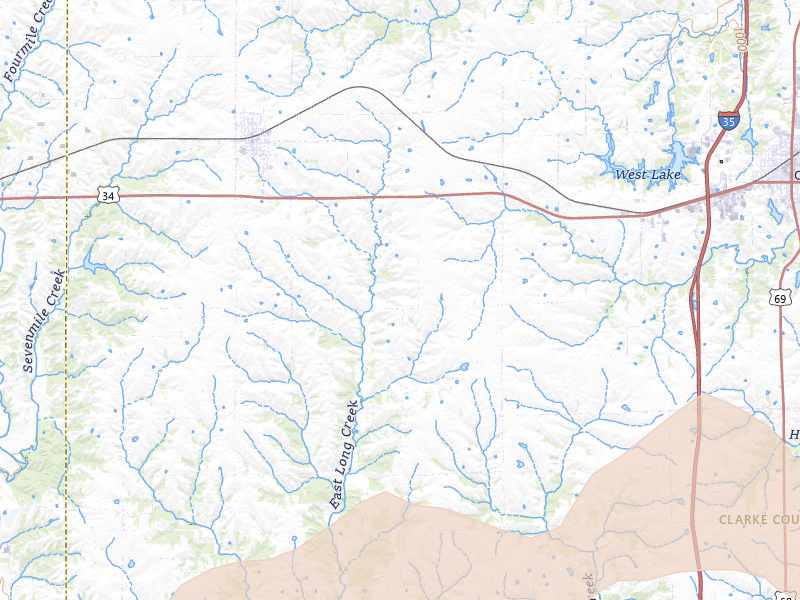 Radar-estimated hail-size map of the storm over Osceola, IA